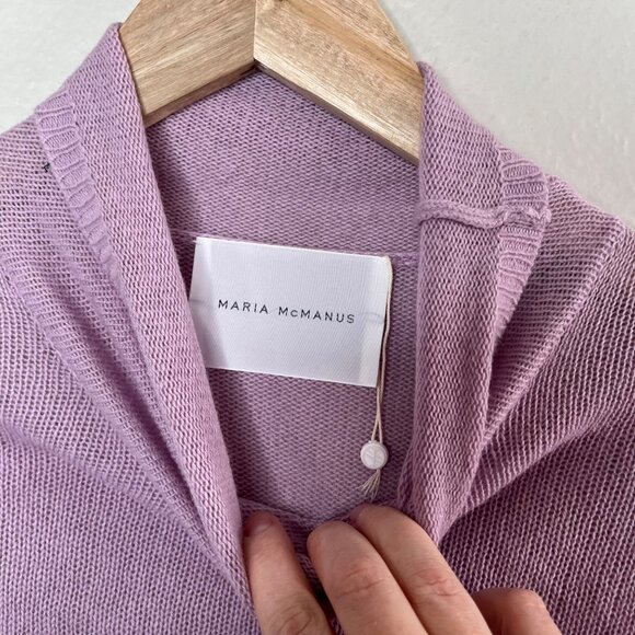 Maria McManus Lavender Purple Recycled Cashmere Blend Mockneck Sweater M - Picture 3 of 10